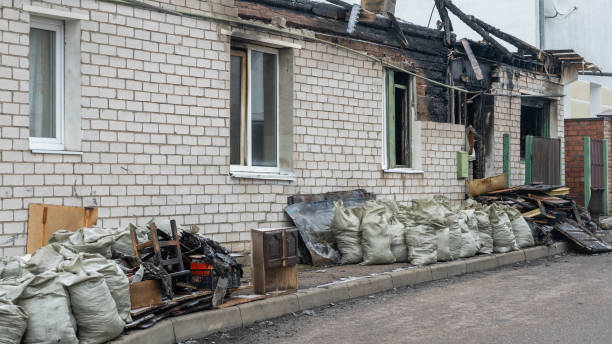 Professional Fire Damage Removal technician working in Barnesville, MN